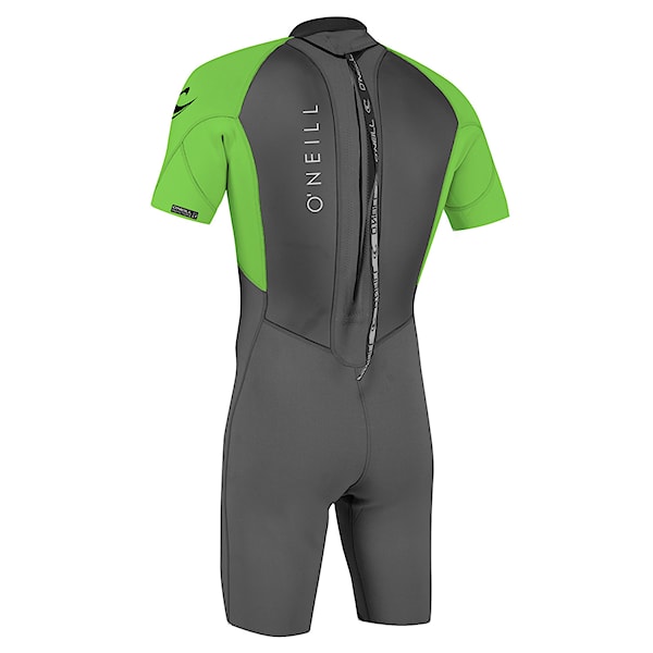 Wetsuit O'Neill Reactor II 2 mm Back Zip S/S Spring graphite/dayglo 2025