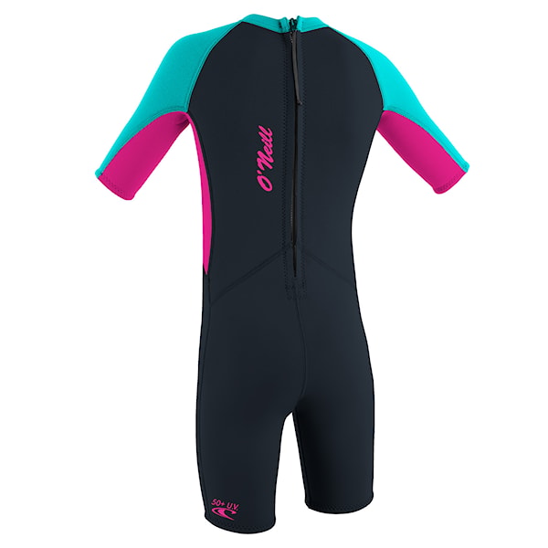 Neoprén O'Neill Toddler Reactor Girls II 2 mm Back Zip S/S slate/berry/light aqua 2026