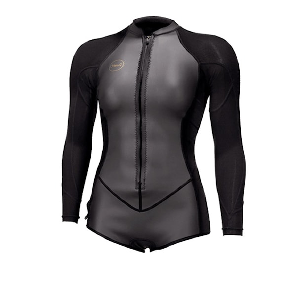 Pianka neoprenowa O'Neill Wms Bahia 2/1 Front Zip L/S Short Spring glide black/black 2026