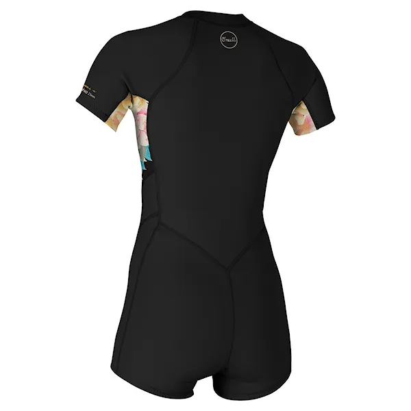 Pianka neoprenowa O'Neill Wms Bahia 2/1 Front Zip S/S Spring black/mikah floral/black 2025