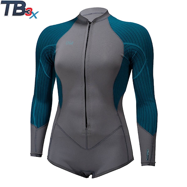 Pianka neoprenowa O'Neill Wms Blueprint Front Zip 2/1,5 L/S Surf graphite/blue haze 2021