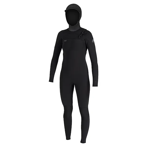 Wetsuit O'Neill Wms Epic 6/4 Chest Zip W/Hood black/black/black 2026
