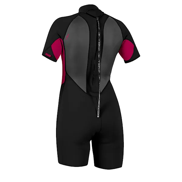 Pianka neoprenowa O'Neill Wms Reactor II 2 mm Back Zip S/S Spring black/punk pink 2026