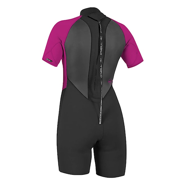 Wetsuit O'Neill Wms Reactor II Back Zip 2 mm S/S Spring black/berry 2025