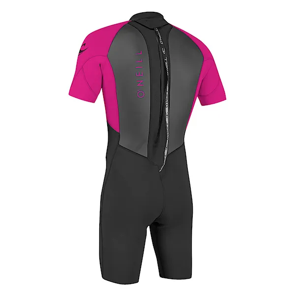 Neopren O'Neill Youth Reactor II Back Zip 2 mm Spring black/berry 2025