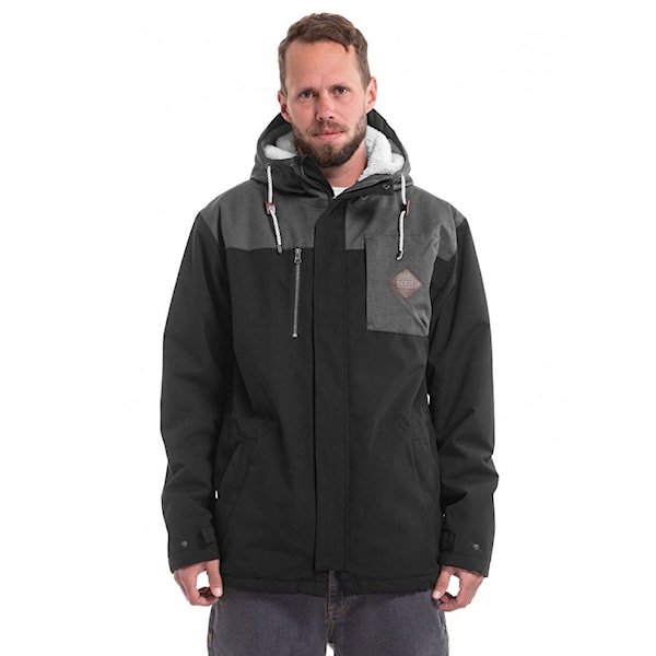 Zimní bunda do města Nugget Sherman 3 black/black heather 2019
