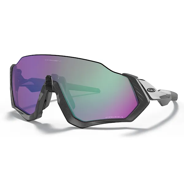 Bike Eyewear Oakley Flight Jacket mt steel | prizm road jade