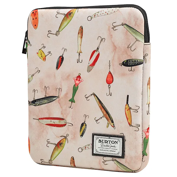 Školní pouzdro Burton Tablet Sleeve fishing lures print 2015