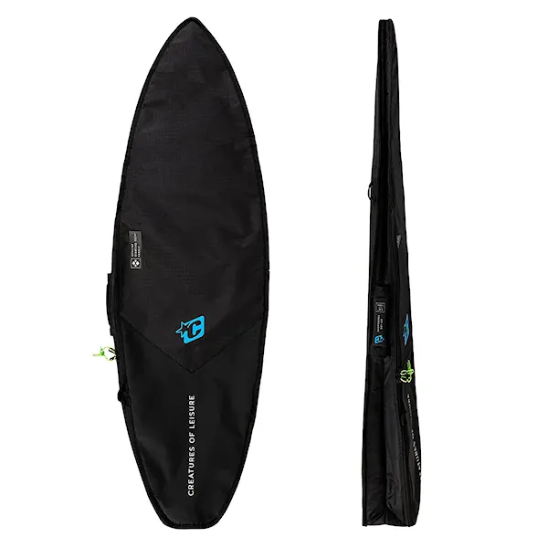 Pokrowiec na surf Creatures Shortboard Day Use DT 2.0 5'0" black cyan