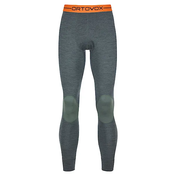 Underpants ORTOVOX 185 Rock'n'wool Long Pants green forest blend 2020