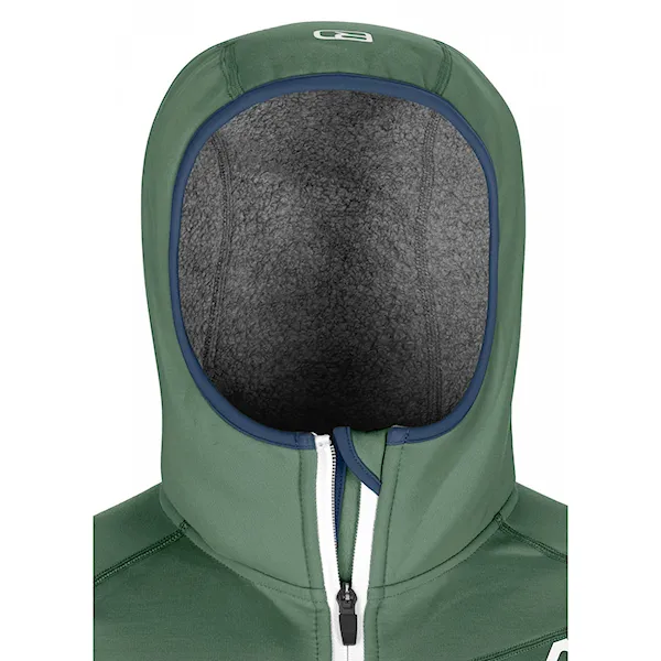 Technical Hoodie ORTOVOX Fleece Plus Hoody green forest 2021