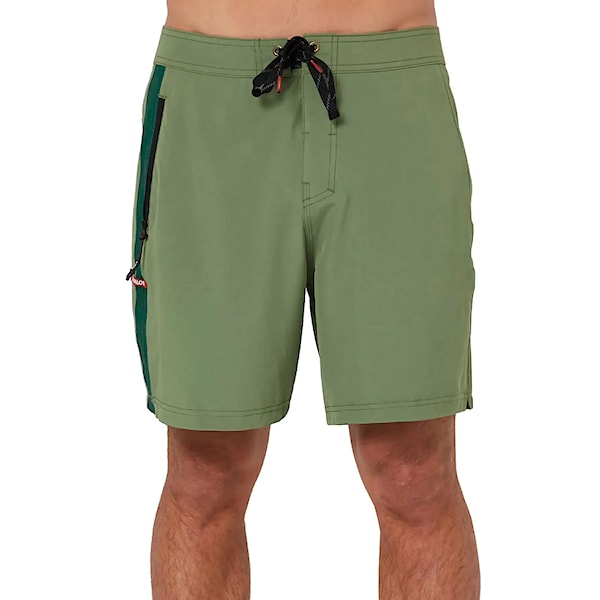 Plavky Follow Water Boardie olive 2025