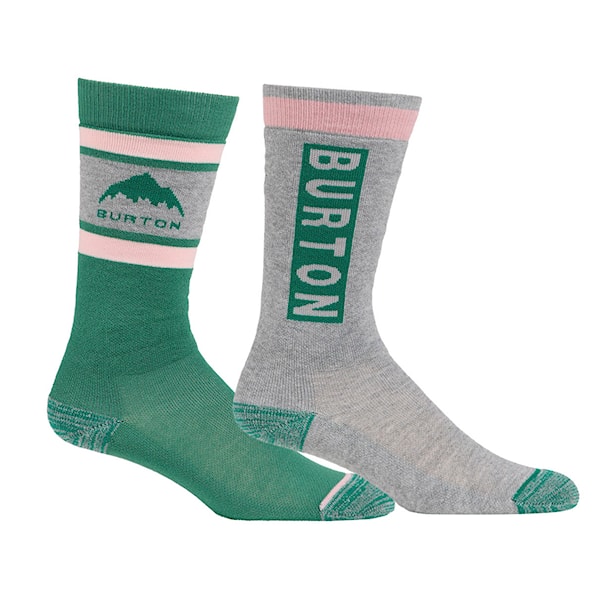 Snowboard Socks Burton Kids Weekend Midweight 2Pk soft sage 2026