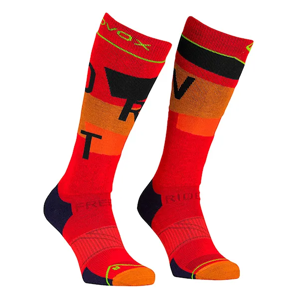 Podkolanówki ORTOVOX Freeride Long Socks Cozy Men's cengia rossa 2027