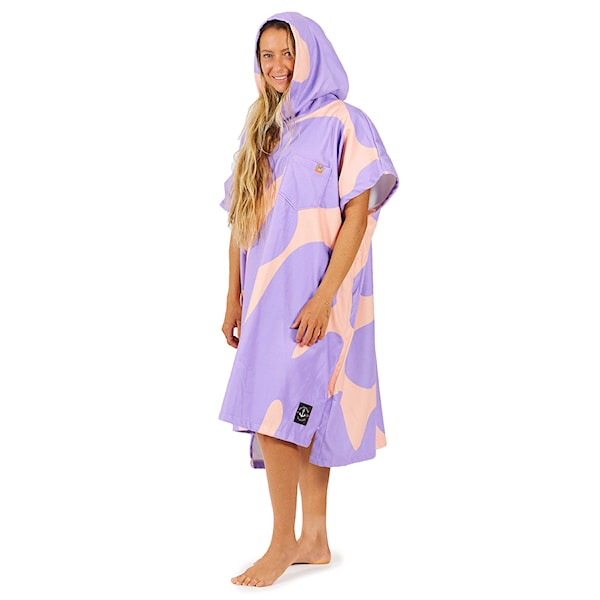 Pončo After Splash pink blue