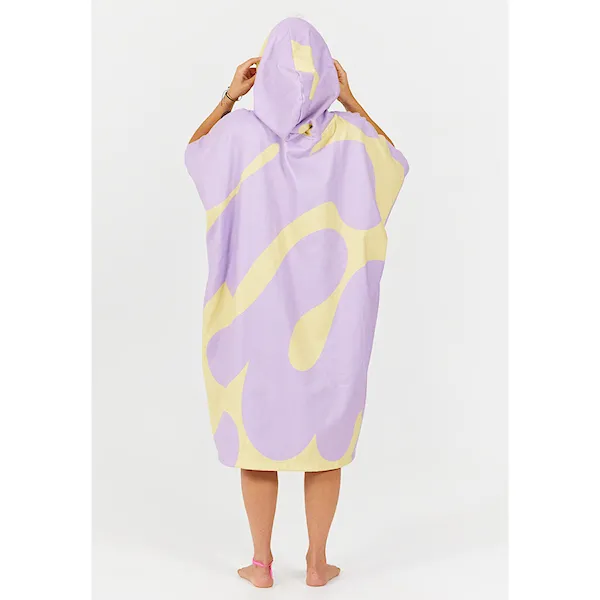 Poncho After Splash yellow lila
