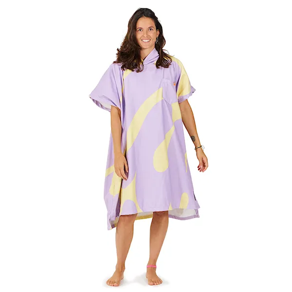 Poncho After Splash yellow lila