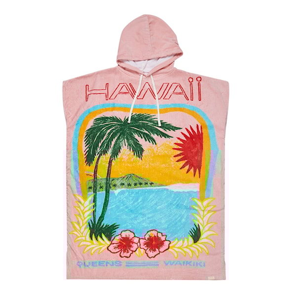 Pončo Roxy Atlas Hoodie pink carnation
