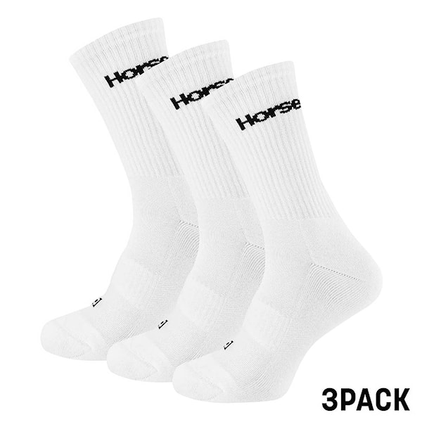 Ponožky Horsefeathers Delete Premium 3-Pack white
