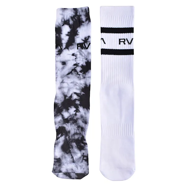 Skarpetki RVCA 2Pk RVCA Tie Dye Fb Hc Crew black 2022