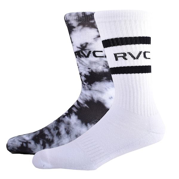 Skarpetki RVCA 2Pk RVCA Tie Dye Fb Hc Crew black 2022