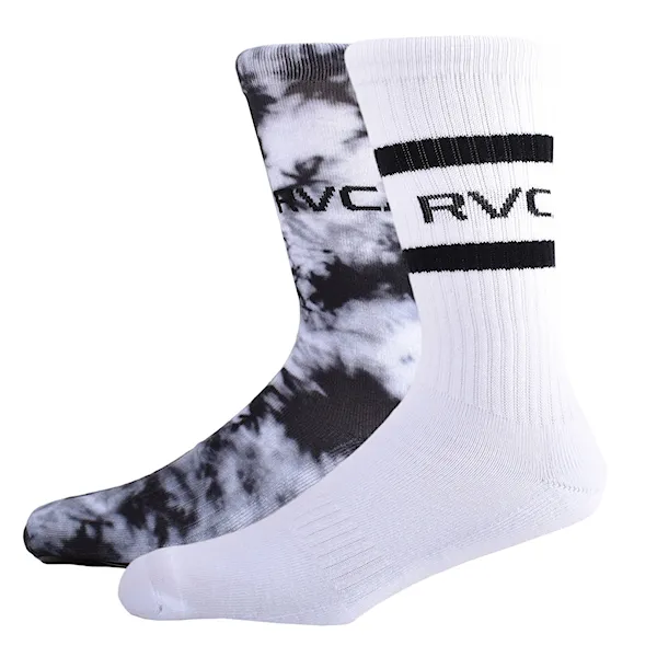 Skarpetki RVCA 2Pk RVCA Tie Dye Fb Hc Crew black 2022
