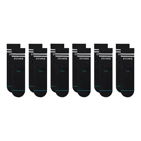 Ponožky Stance Core Quarter 6 Pack black