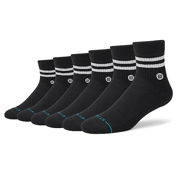 Ponožky Stance Core Quarter 6 Pack black