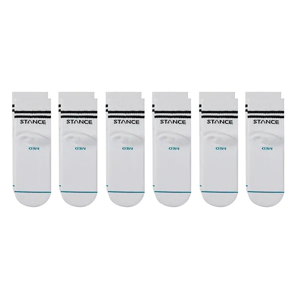 Ponožky Stance Core Quarter 6 Pack white