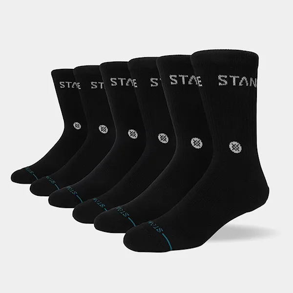 Ponožky Stance Origin Crew 6 Pack black