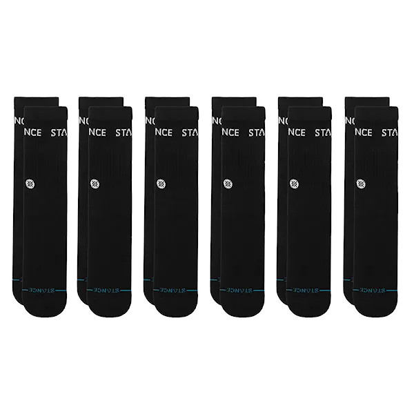 Ponožky Stance Origin Crew 6 Pack black