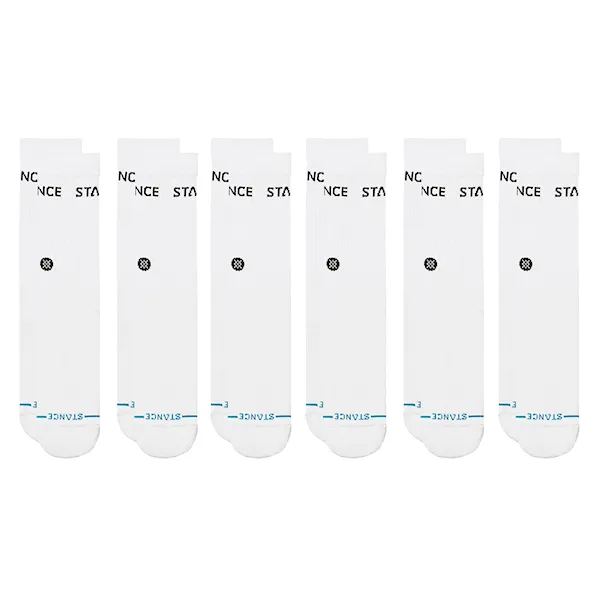 Ponožky Stance Origin Quarter 6 Pack white