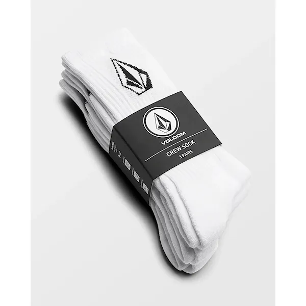 Socks Volcom Full Stone Sock 3Pk white 2026