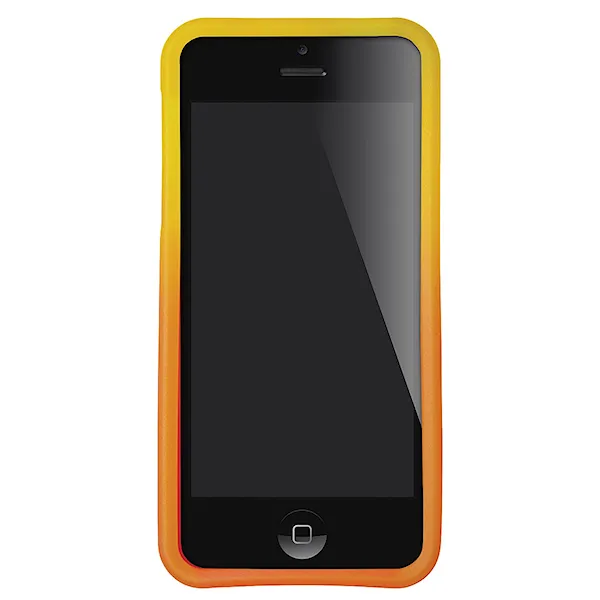 Školní pouzdro Nixon Clear Jacket Iphone 5 red/yellow fade 2015