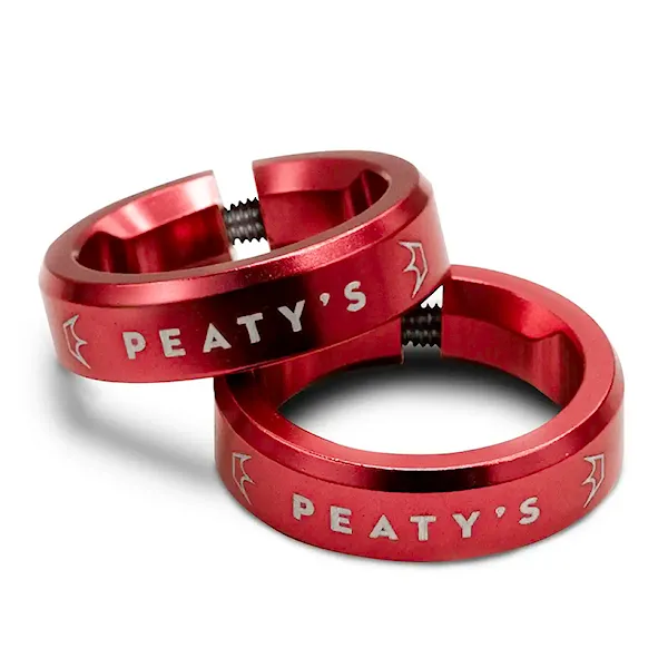 Příslušenství ke gripům Peaty's Monarch Lock Ring red