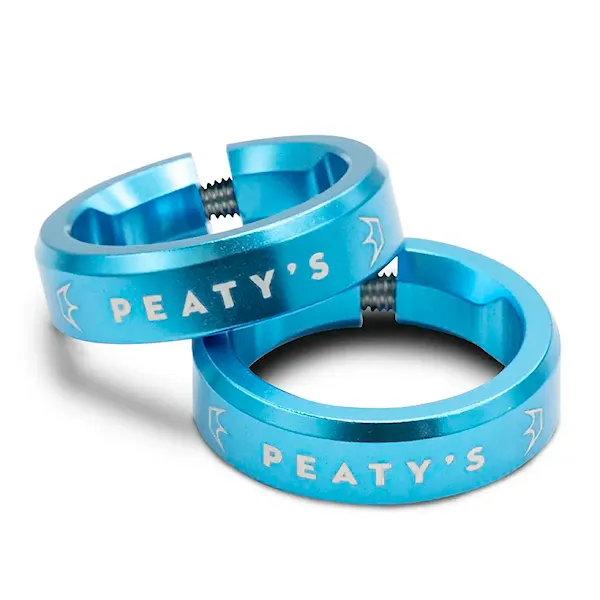 Příslušenství ke gripům Peaty's Monarch Lock Ring turquoise