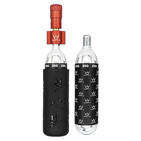 CO2 pumpa Peaty's Holeshot CO2 Tyre Inflator - MTB red