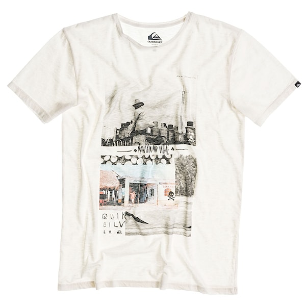 Tričko Quiksilver Slub Montage snow white 2015