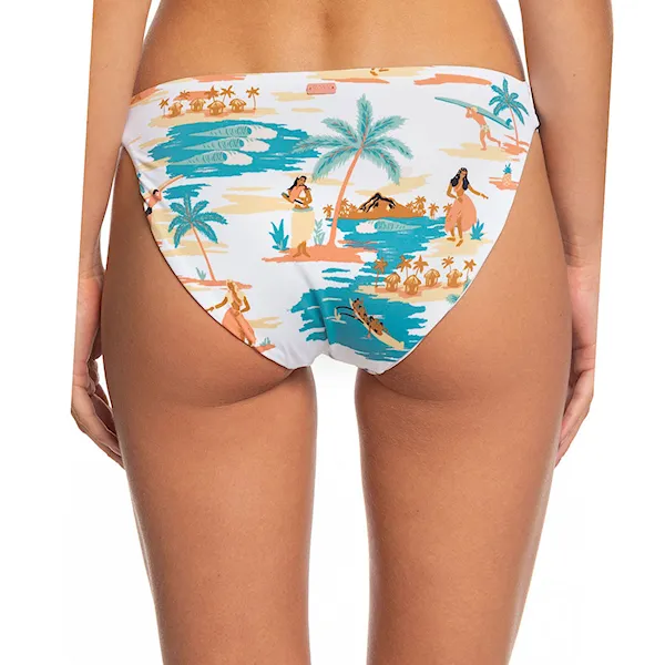 Plavky Roxy PT Beach Classics Fa Full Bot bright white honolulu 2020
