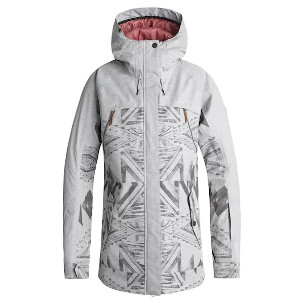 Kurtka snowboardowa Roxy Tribe warm heather grey/matador jacq 2019