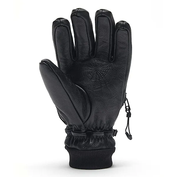 Rękawice snowboardowe DEATHGRIP Ghoul Leather black 2027