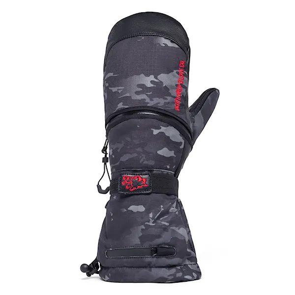 Rukavice na snowboard DEATHGRIP Werewolf Mitt Long Cut black camo 2027