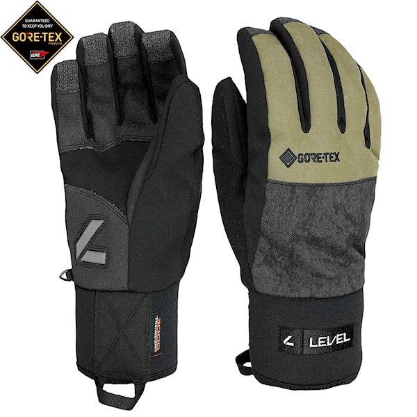 Rukavice na snowboard Level Matrix Gore-Tex olive green 2026