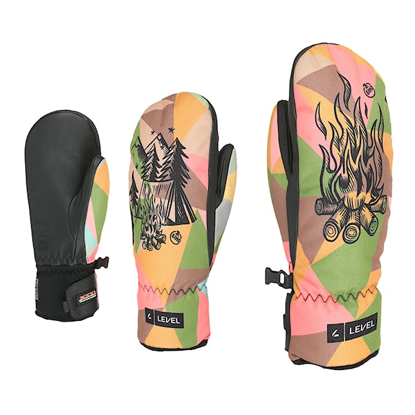 Rukavice na snowboard Level Vertigo Mitt Teen wood 2025