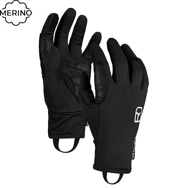 Rukavice na snowboard ORTOVOX Fleece Light black raven 2026