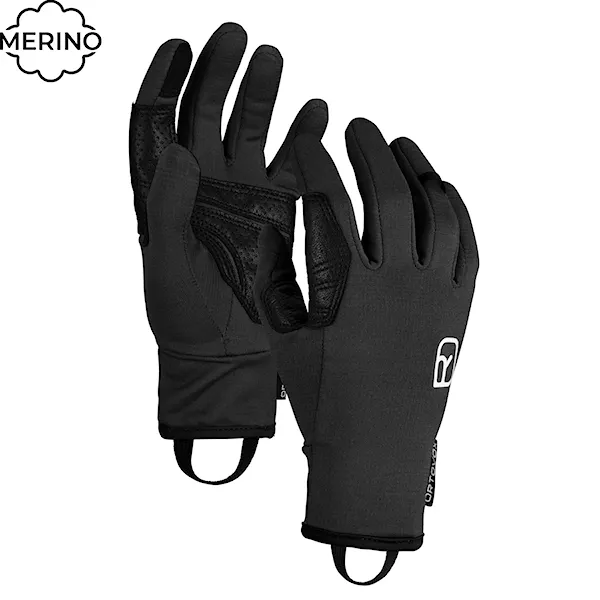 Rukavice na snowboard ORTOVOX Wms Fleece Light Glove black raven 2026