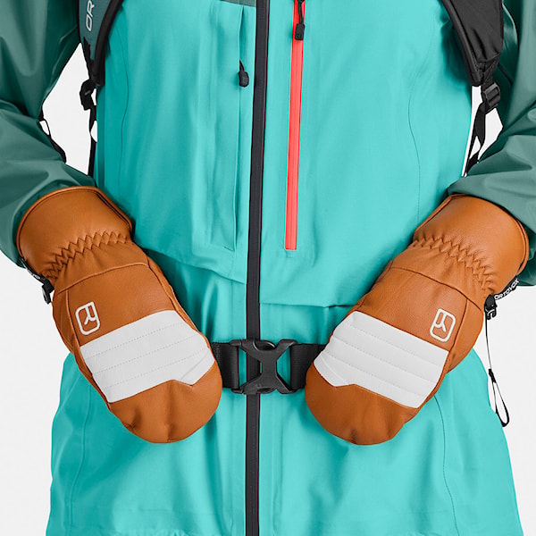 Rękawice snowboardowe ORTOVOX Wms Full Leather Mitten bristle brown 2025
