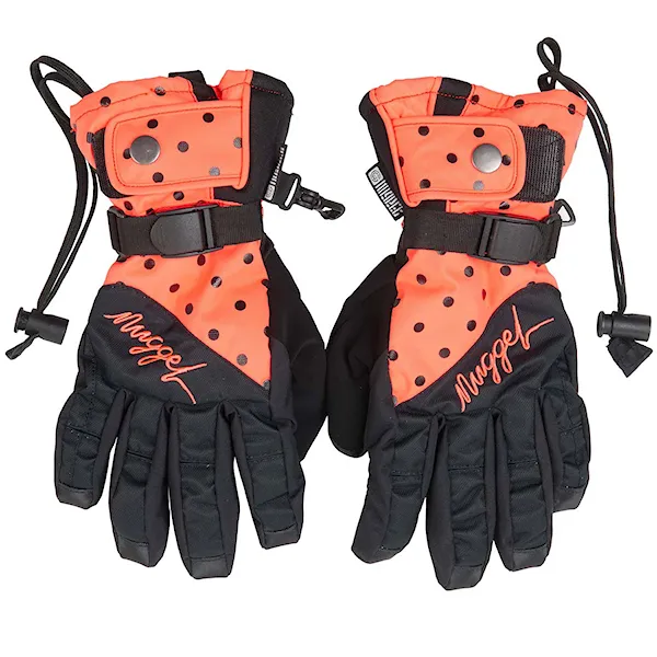 Snowboard Gloves Nugget Foxie acid orange/black 2016