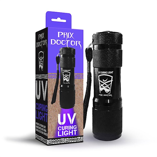 Surfboard Repair Kit Phix Doctor 9 LED UV Curing Light black