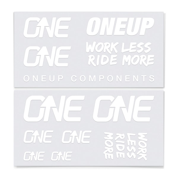 Samolepky OneUp Decal Kit Handlebar white